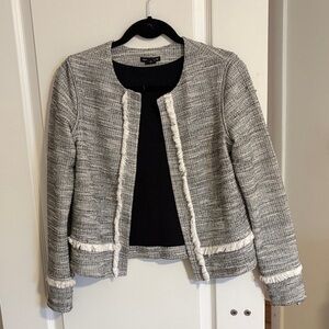 Club Monaco S Grey Tweed Jacket - Women